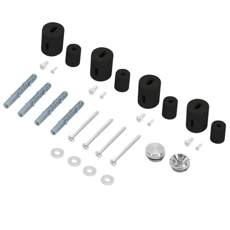 Halterung für Designheizkörper Schwarz matt für gerade Modelle LuxeBath-ECD Germany Sale