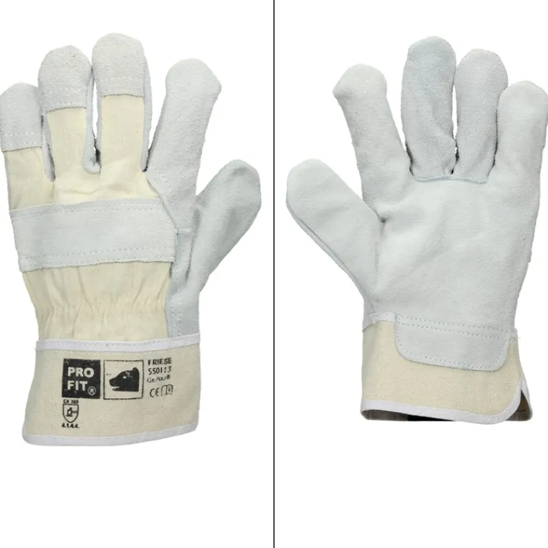 Handschuhe Rindspaltleder Natur 1 Paar L-ECD Germany Discount