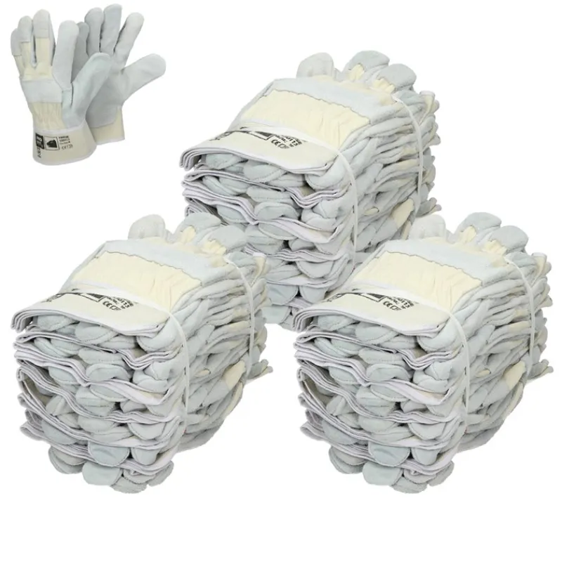 Handschuhe Rindspaltleder Natur 36 Paar L-ECD Germany