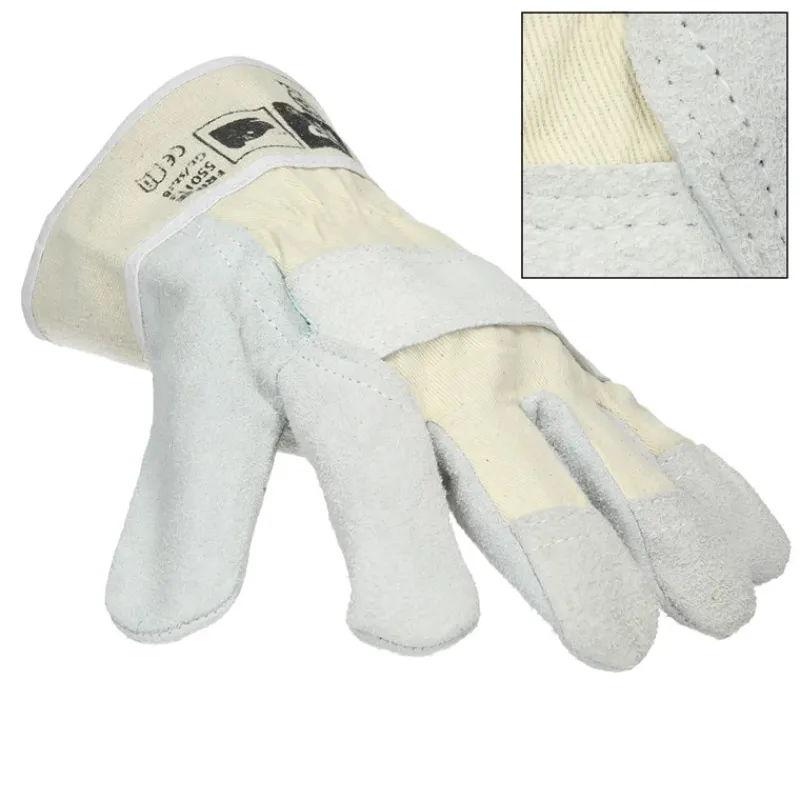 Handschuhe Rindspaltleder Natur L 24 Paar-ECD Germany Online