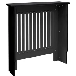 Heizkörperverkleidung 78x19x82 cm Landhaus Schwarz aus MDF-ECD Germany New