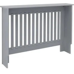 Heizkörperverkleidung 112x19x82 cm Landhaus Grau aus MDF ML-Design-ECD Germany Outlet