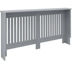 Heizkörperverkleidung 152x19x82 cm Landhaus Grau aus MDF ML-Design-ECD Germany Hot