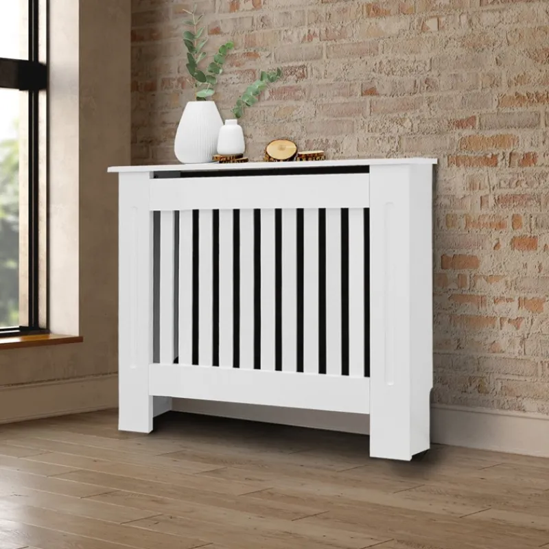 Heizkörperverkleidung 78x19x82 cm Weiß aus MDF-ECD Germany New