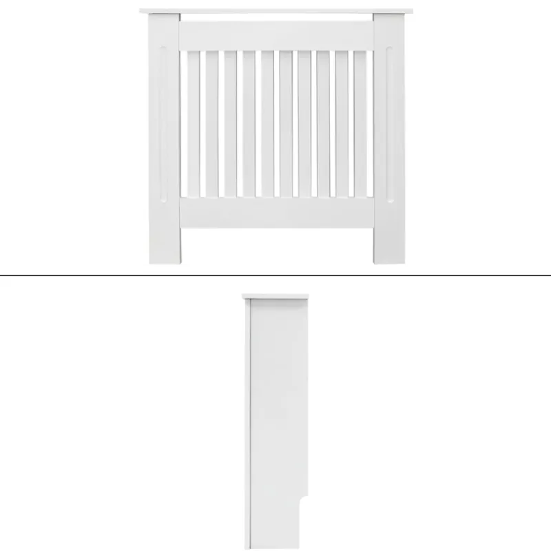 Heizkörperverkleidung 78x19x82 cm Weiß aus MDF-ECD Germany New