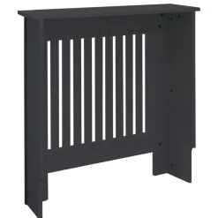 Heizkörperverkleidung 78x19x82 cm Landhaus Anthrazit aus MDF ML-Design-ECD Germany