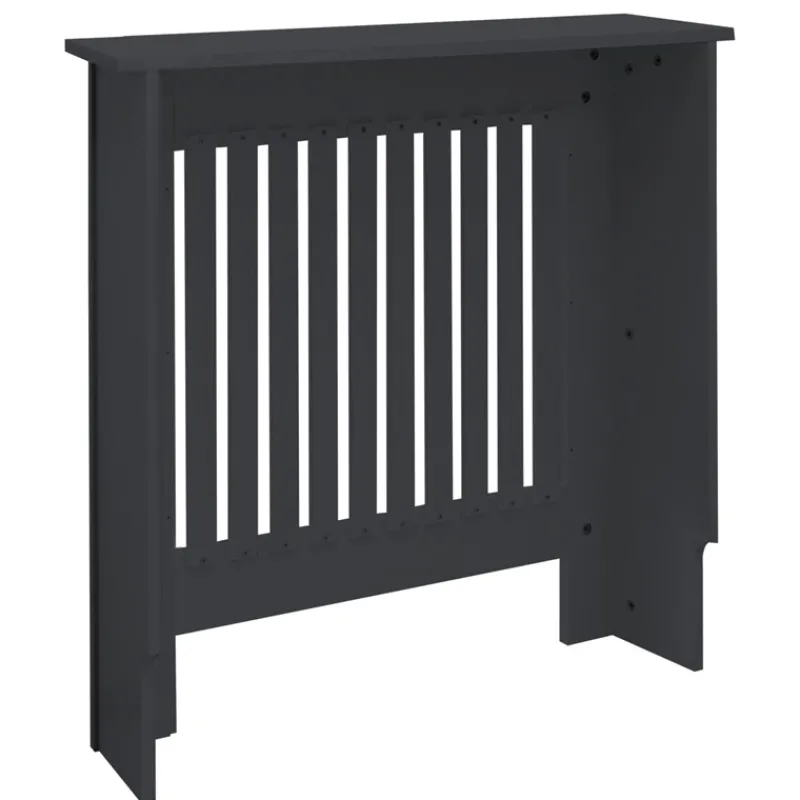 Heizkörperverkleidung 78x19x82 cm Landhaus Anthrazit aus MDF ML-Design-ECD Germany