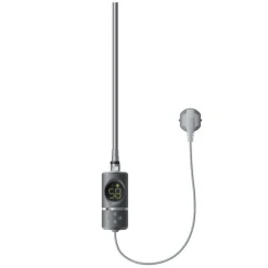 Heizstab 600W Anthrazit mit Thermostat und LCD Bildschirm LuxeBath-ECD Germany New
