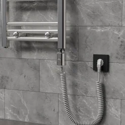 Heizstab 600W Chrome mit Thermostat für Badheizkörper LuxeBath-ECD Germany Online