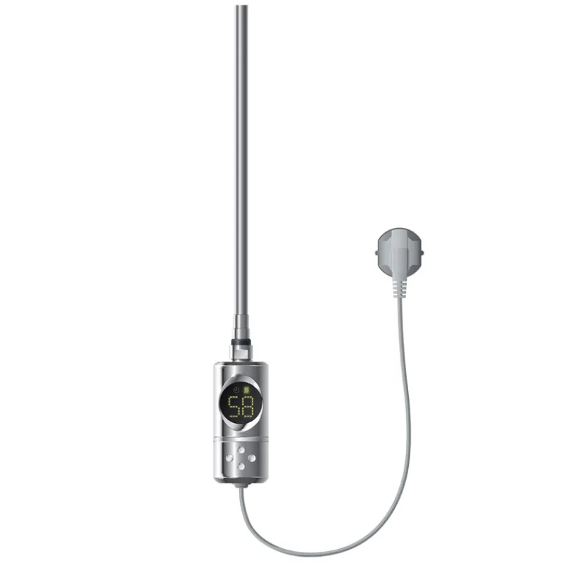 Heizstab 300W Chrome mit Thermostat und LCD Bildschirm LuxeBath-ECD Germany New