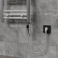 Heizstab 300W Chrome mit Thermostat und LCD Bildschirm LuxeBath-ECD Germany New