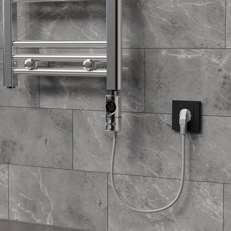 Heizstab 300W Chrome mit Thermostat und LCD Bildschirm LuxeBath-ECD Germany New