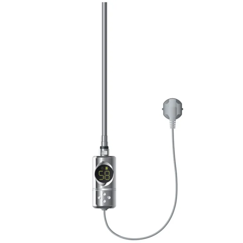 Heizstab 1200W Chrome mit Thermostat und LCD Bildschirm LuxeBath-ECD Germany Discount