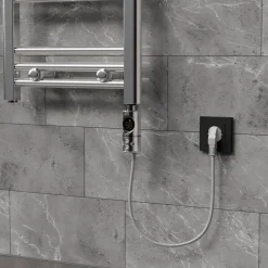 Heizstab 1200W Chrome mit Thermostat und LCD Bildschirm LuxeBath-ECD Germany Discount