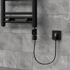 Heizstab 1200W Schwarz mit Thermostat und LCD Bildschirm LuxeBath-ECD Germany Hot