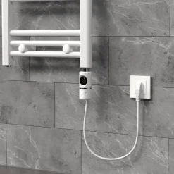 Heizstab 900W Weiß mit Thermostat und LCD Bildschirm LuxeBath-ECD Germany Hot