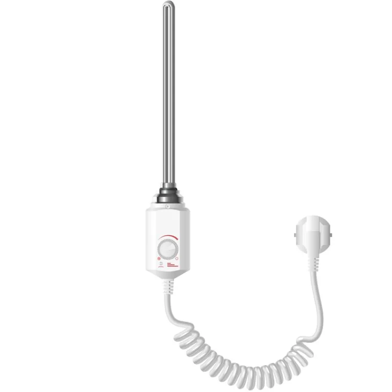 Heizstab 900W Weiß mit Thermostat für Badheizkörper LuxeBath-ECD Germany Best