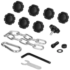 Hängesessel mit Gestell und Kissen Blau/Grün aus Baumwolle belastbar bis 120 kg-ECD Germany Outlet