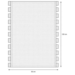 Hängesessel mit zwei Kissen 90x120x60 cm Blau/Grün aus Baumwolle belastbar bis 120 kg-ECD Germany Sale