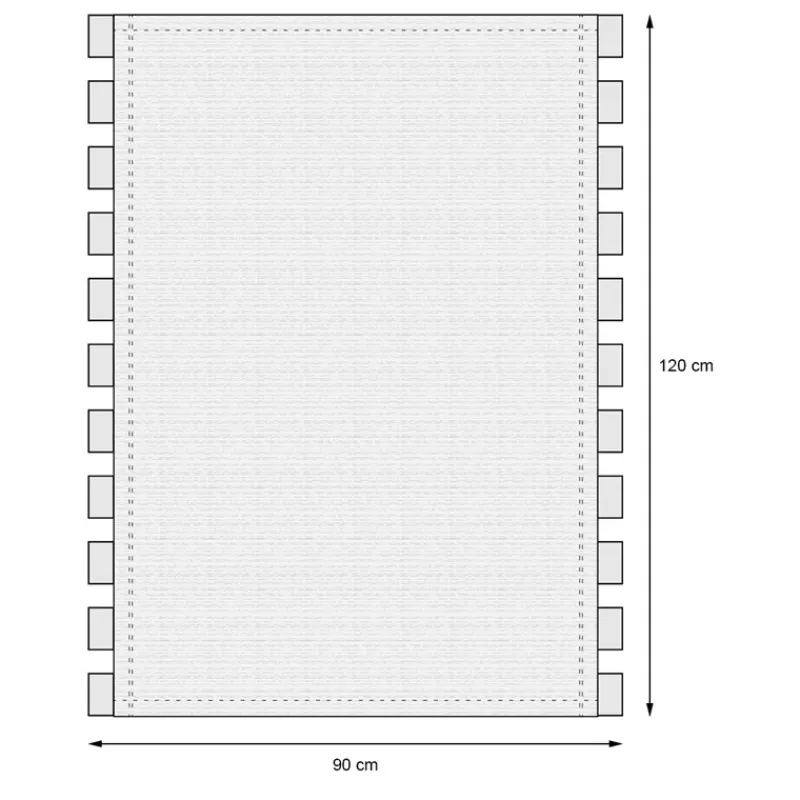 Hängesessel mit zwei Kissen 90x120x60 cm Blau/Grün aus Baumwolle belastbar bis 120 kg-ECD Germany Sale