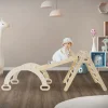 3in1 Kletterdreieck mit Rutsche & Kletterbogen aus Holz von Joyz-ECD Germany Hot