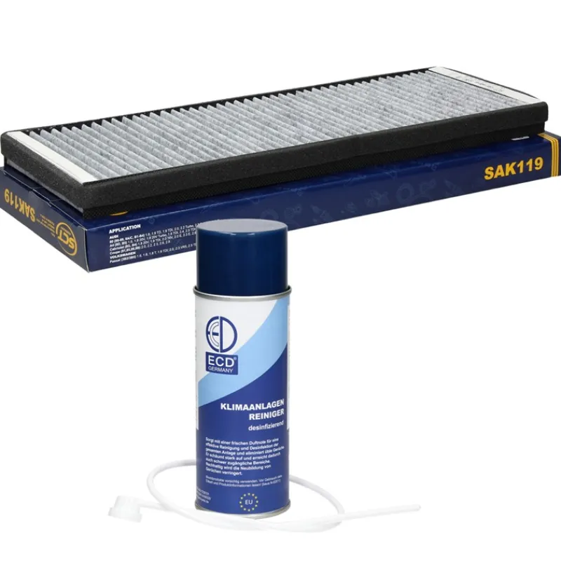 Innenraumfilter mit Klimaanlagenreiniger Audi 80 Avant VW Passat Variant uvm.-ECD Germany Best