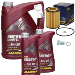 Inspektionspaket BMW 3, BMW X5, BMW Z4 Roadster mit Energy Combi 5W-30 7 l-ECD Germany