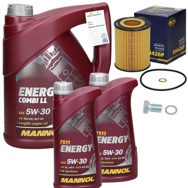 Inspektionspaket BMW 3, BMW X5, BMW Z4 Roadster mit Energy Combi 5W-30 7 l-ECD Germany