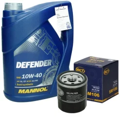 Inspektionspaket mit 5L Mannol Defender 10W-40 Suzuki Grand Vitara Toyota Avensis (T25)-ECD Germany Hot