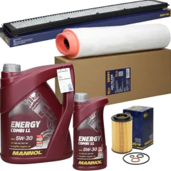 Inspektionspaket mit 6L Mannol Energy Combi 5W-30 BMW 3er (E46)-ECD Germany Clearance