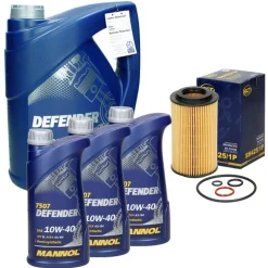 Inspektionspaket mit 8L Mannol Defender 10W-40 BMW 3er (E46) Mercedes-Benz C-Klasse (W204)-ECD Germany Online