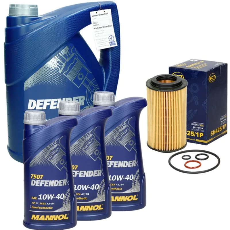 Inspektionspaket mit 8L Mannol Defender 10W-40 BMW 3er (E46) Mercedes-Benz C-Klasse (W204)-ECD Germany Online