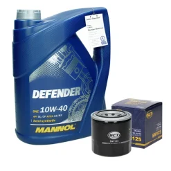 Inspektionspaket mit 5L Mannol Defender 10W40 Hyundai i30 Kia Sorento-ECD Germany Online