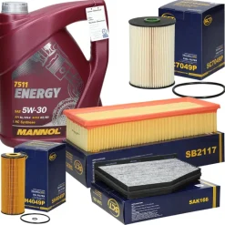 Inspektionspaket mit Mannol Energy Combi LL 5W-30 5L, VAG-ECD Germany Online