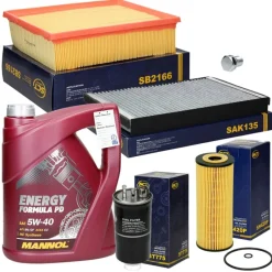 Inspektionspaket mit Mannol Energy Formula PD 5W-40 5L Audi A4 Avant-ECD Germany Outlet