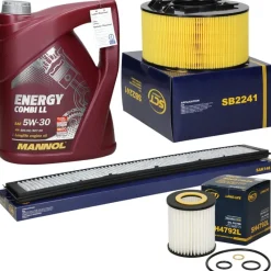 Inspektionspaket mit Mannol Energy Combi LL 5W-30 5L BMW 3-er (E46)-ECD Germany New