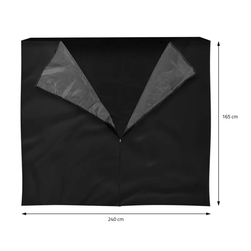 Kaminholzregal mit Abdeckung 187,5x70x185 cm Anthrazit aus Stahl ML-Design-ECD Germany Sale