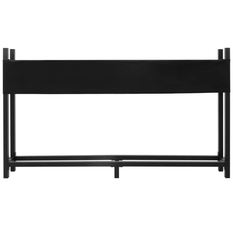 Kaminholzregal mit Abdeckung 200x25x115 cm Anthrazit aus Stahl ML-Design-ECD Germany Discount