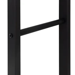 Kaminholzregal 60x100x25 cm Schwarz aus Metall ML-Design-ECD Germany Clearance