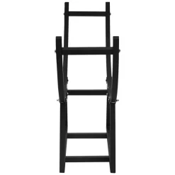 Kaminholzregal 55x21x94 cm Schwarz aus Metall ML-Design-ECD Germany Discount