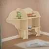 Kinder Bücherregal Bär-Design Natur mit offenen Regalen Joyz-ECD Germany Best