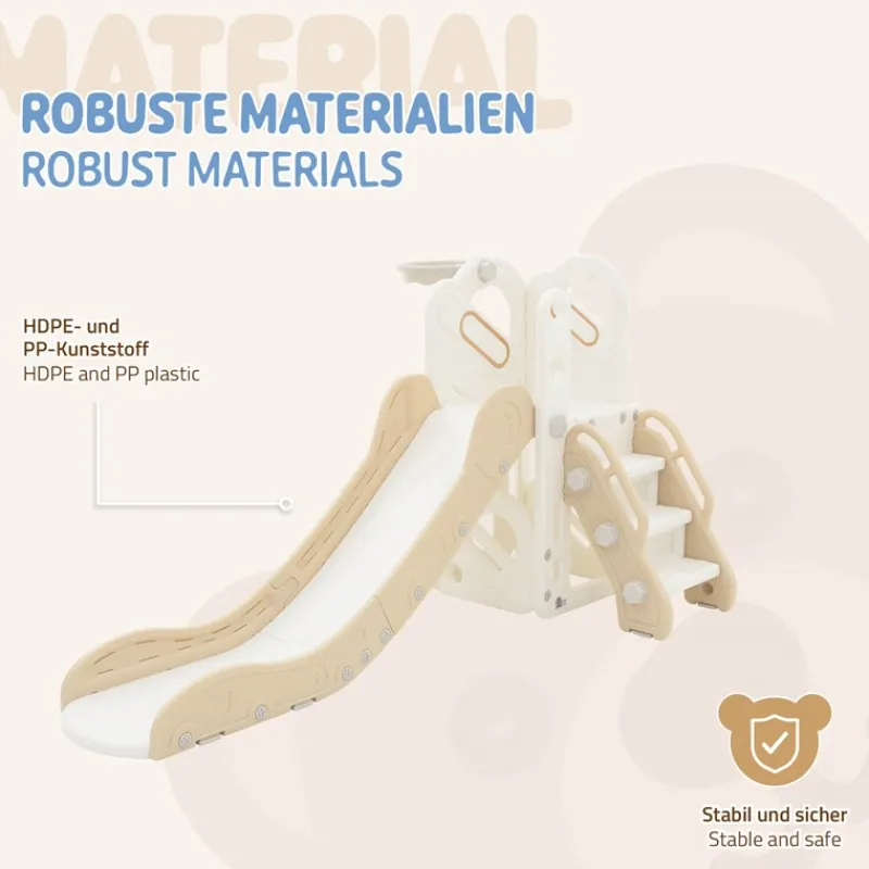 Kinder Spielturm 3in1 Indoor ab 3 Jahren mit Rutsche, Basketballkorb und Kletterwand JOYZ-ECD Germany Best