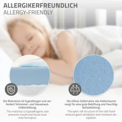 Kinderbett Hausbett 70x140 cm Hellgrau aus Kiefernholz inkl. Matratze H-10cm Rausfallschutz Dach und Lattenrost ML-Design-ECD Germany Sale