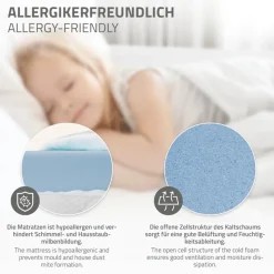 Kinderbett Tipi 80x160 cm Weiß aus Kiefernholz inkl. Matratze H-10cm Rausfallschutz und Lattenrost ML-Design-ECD Germany Online