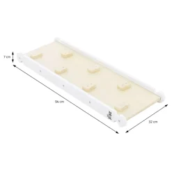 Kinderkletterbogen Natur mit Rutsche oder Kletterwand 2 in 1 Natur/Weiß aus Holz Joyz-ECD Germany Sale