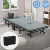 Klappbares Gästebett 80x190 cm mit Matratze rollbar für Kinder & Erwachsene bis 200kg belastbar-ECD Germany Online