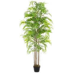 Künstlicher Bambus 180 cm Kunstpflanze mit Echtholzstamm ML-Design-ECD Germany Online