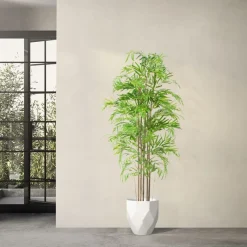 Künstlicher Bambus 180 cm Kunstpflanze mit Echtholzstamm ML-Design-ECD Germany Online