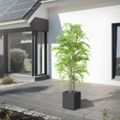 Künstlicher Bambus 180 cm Kunstpflanze mit Echtholzstamm ML-Design-ECD Germany Online