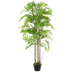 Künstlicher Bambus 150 cm Kunstpflanze mit Echtholzstamm ML-Design-ECD Germany Online